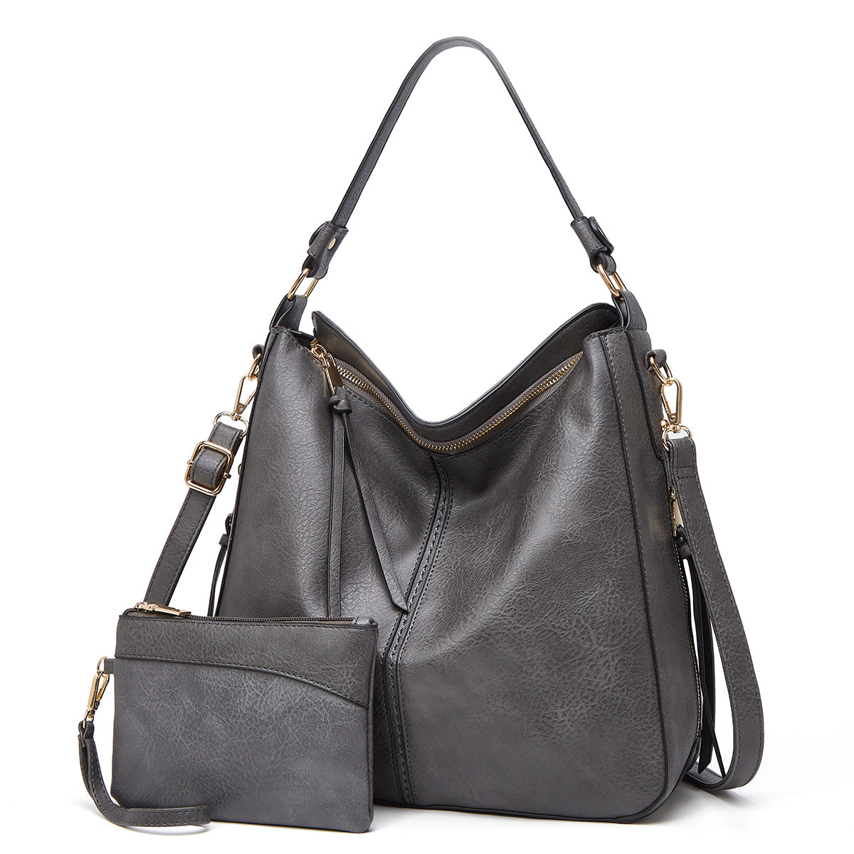 Ava - Luxury Hobo Crossbody Shoulder Bag With Pouch Wallet
