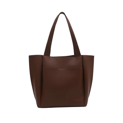 Hazel - Elegant Brown Tote Handbag With Spacious Interior