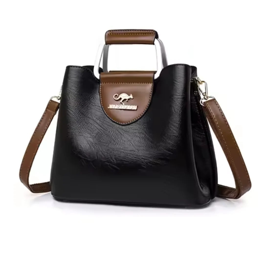 Rosa - Chic Dual Handle Handbag With Crossbody Strap