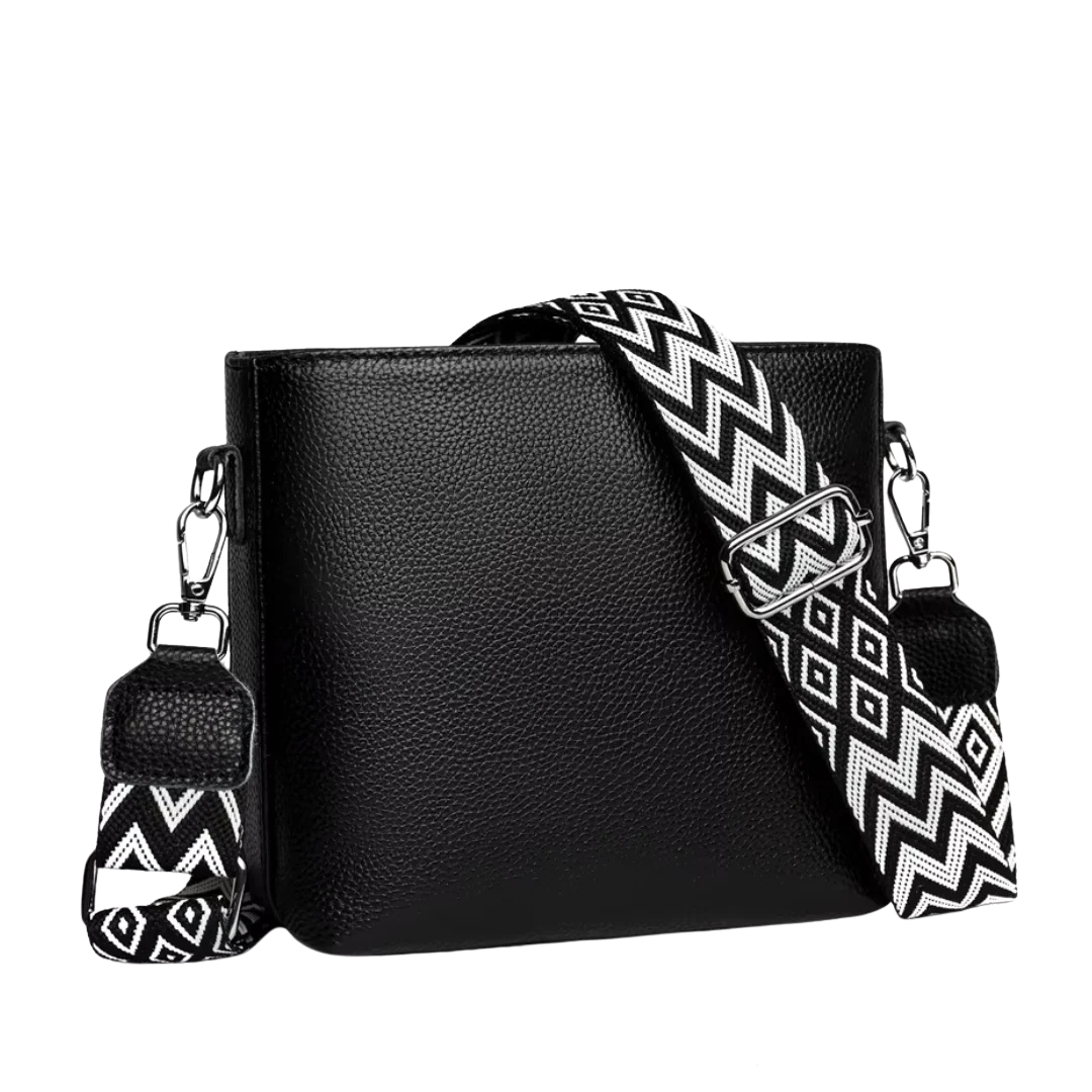Ivy - Trendy Crossbody Shoulder Bag With Geometric Strap