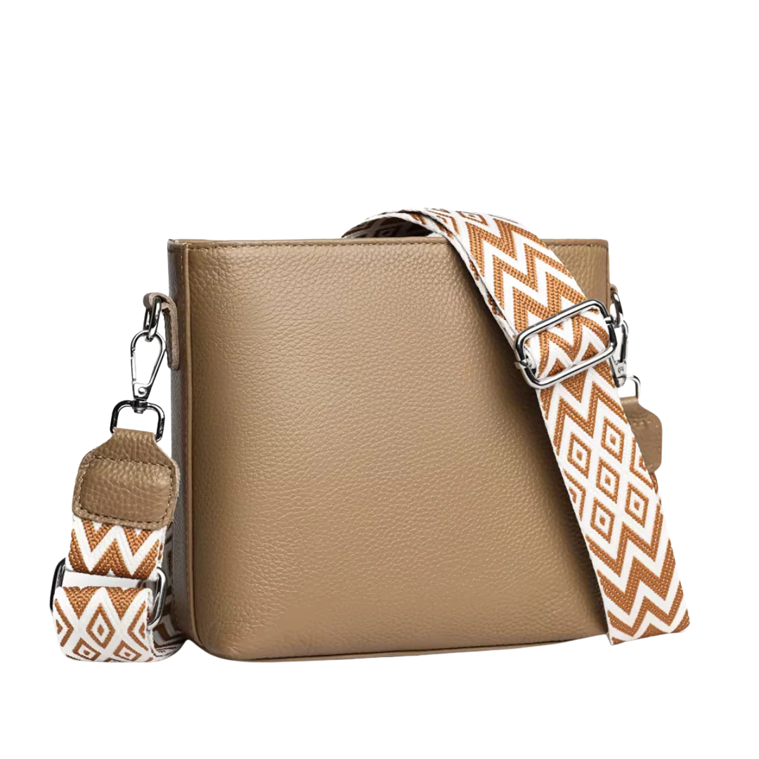 Ivy - Trendy Crossbody Shoulder Bag With Geometric Strap