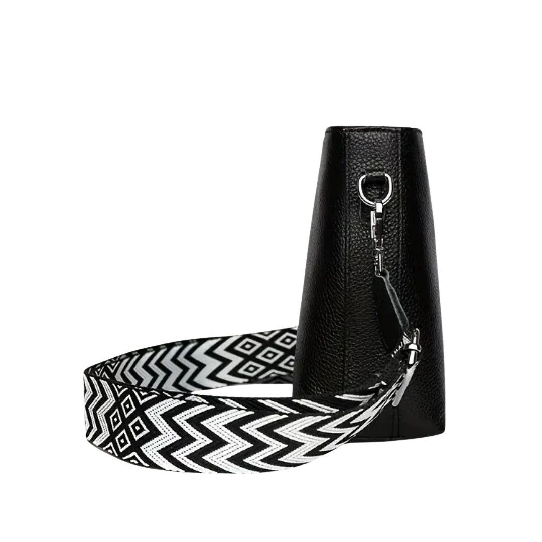 Ivy - Trendy Crossbody Shoulder Bag With Geometric Strap