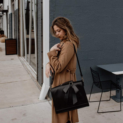 Elegant Bow-Tie Satchel