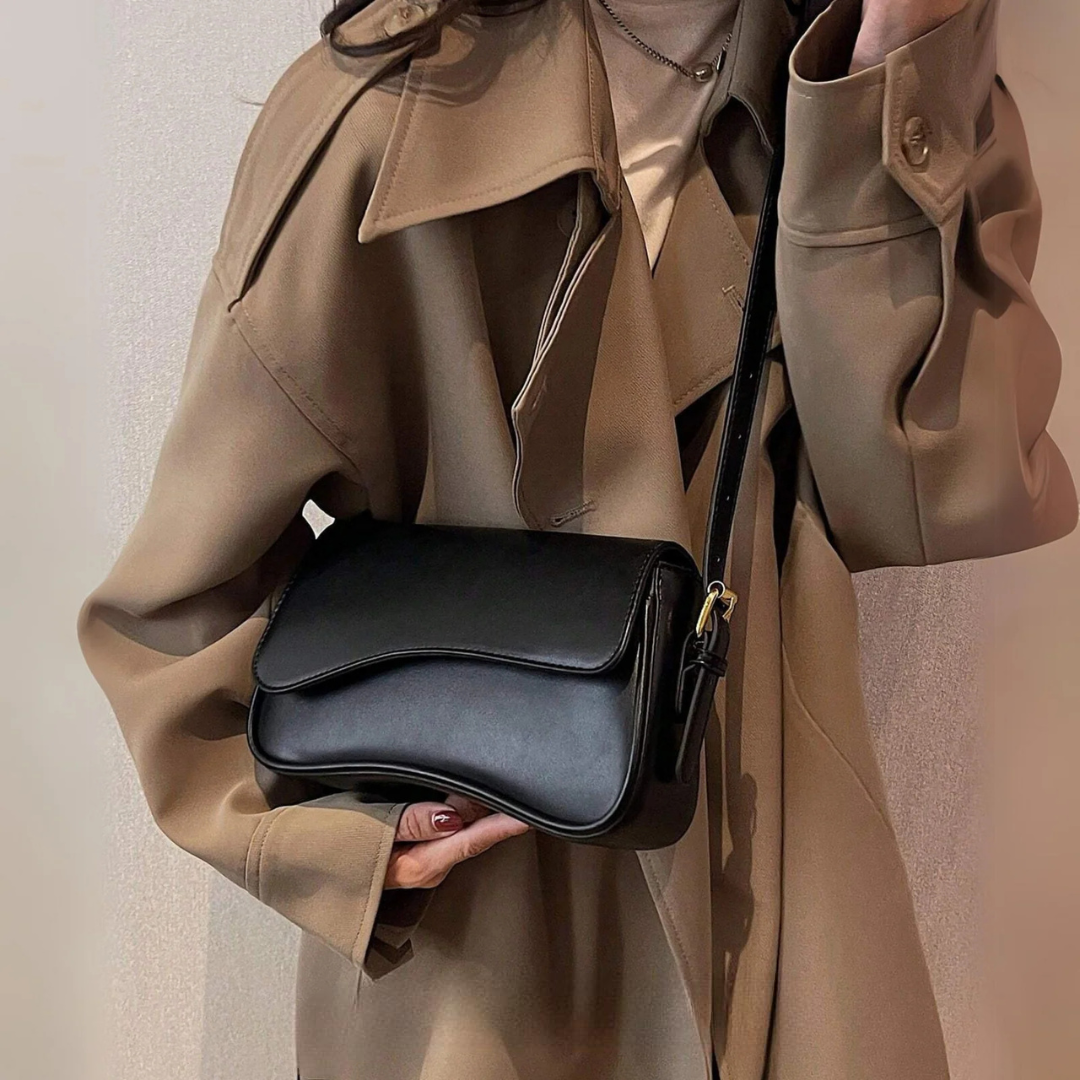 Elle - Minimalist Curved Shoulder Bag With Sleek Design