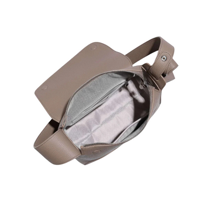 Arden - Modern Sculpted Shoulder Bag With Asymmetrical Flap Design