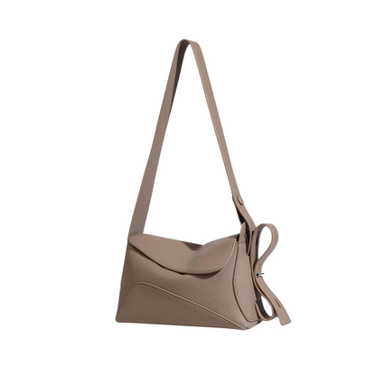 Arden - Modern Sculpted Shoulder Bag With Asymmetrical Flap Design