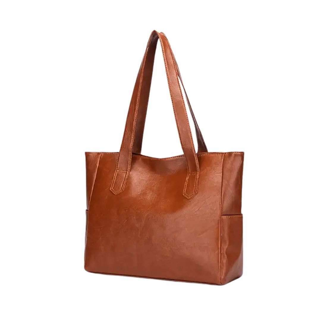 Elena - Classic Large Tote Handbag With Sleek Design