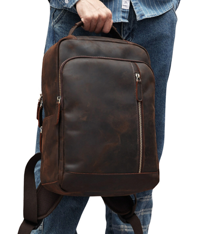Austin - Vintage Crazy Horse Leather Backpack