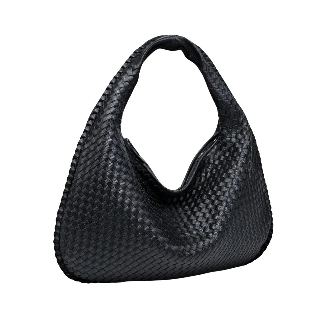 Siena - Classic Woven Hobo Shoulder Bag