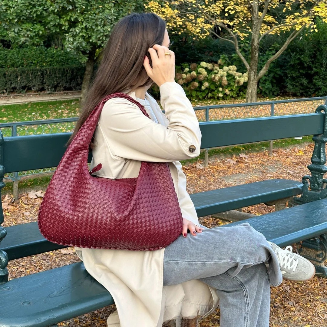 Siena - Classic Woven Hobo Shoulder Bag
