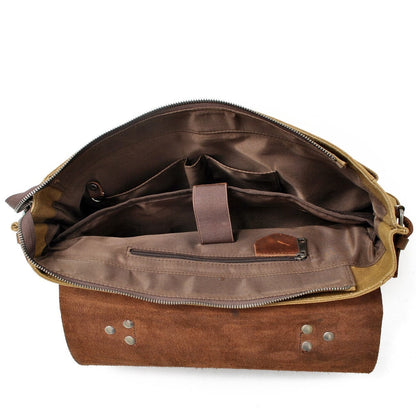 Alexander - Vintage-Style Canvas Crossbody Messenger Bag